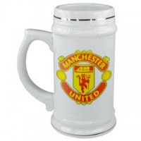 Кружка пивная, керамическая с логотипом Манчестер Юнайтед