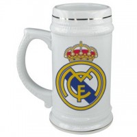 Кружка пивная, керамическая с логотипом Реал Мадрид