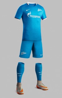 Детская форма футбольного клуба Зенит 2015/2016 (комплект: футболка + шорты + гетры)