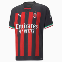 Форма футбольного клуба Милан 2022/2023 Домашняя (комплект: футболка + шорты + гетры)