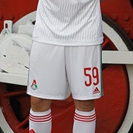 Форма игрока футбольного клуба Локомотив Мбарк Буссуфа 2015/2016 (комплект: футболка + шорты + гетры)