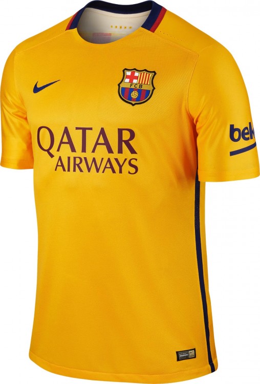 Форма игрока футбольного клуба Барселона Адриано (Adriano Correia Claro) 2015/2016 (комплект: футболка + шорты + гетры)