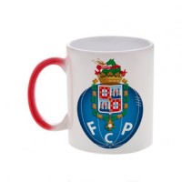 Кружка красная, хамелеон с логотипом Порто