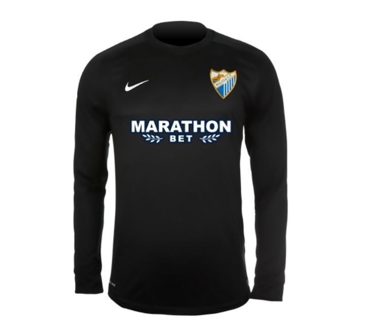 Мужская форма голкипера футбольного клуба Малага 2016/2017 (комплект: футболка + шорты + гетры)