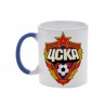 Кружка синяя, хамелеон с логотипом ЦСКА