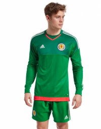Детская форма голкипера сборной Шотландии 2016/2017 (комплект: футболка + шорты + гетры)